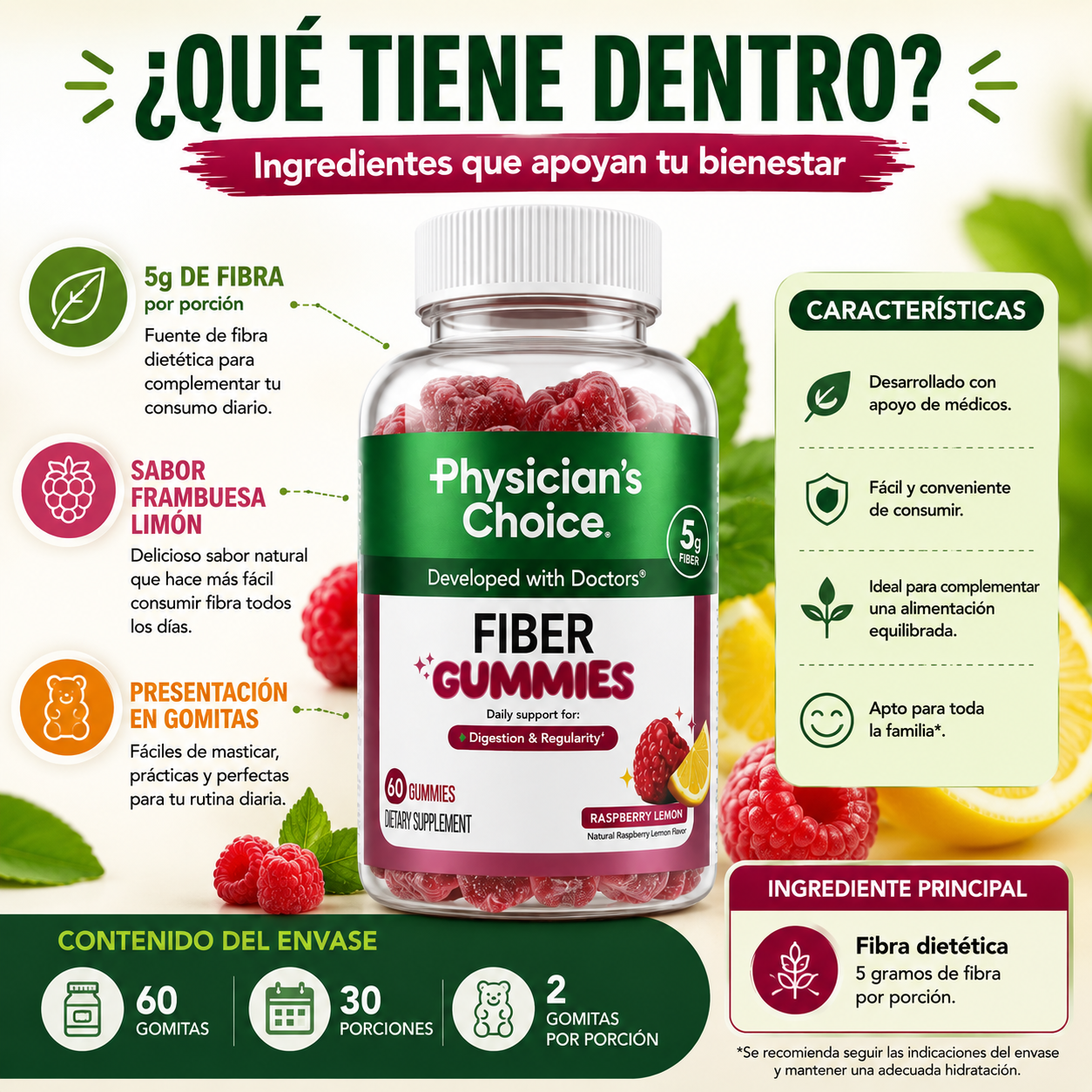 Fiber Gummies | Apoya una Digestión Saludable, Regularidad Intestinal y Bienestar Digestivo