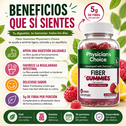 Fiber Gummies | Apoya una Digestión Saludable, Regularidad Intestinal y Bienestar Digestivo