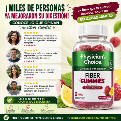 Fiber Gummies | Apoya una Digestión Saludable, Regularidad Intestinal y Bienestar Digestivo