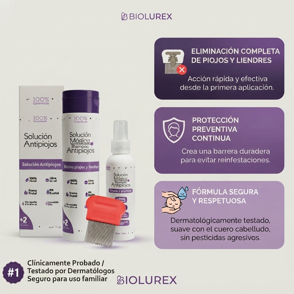 Anti Piojos Kit Con Peine